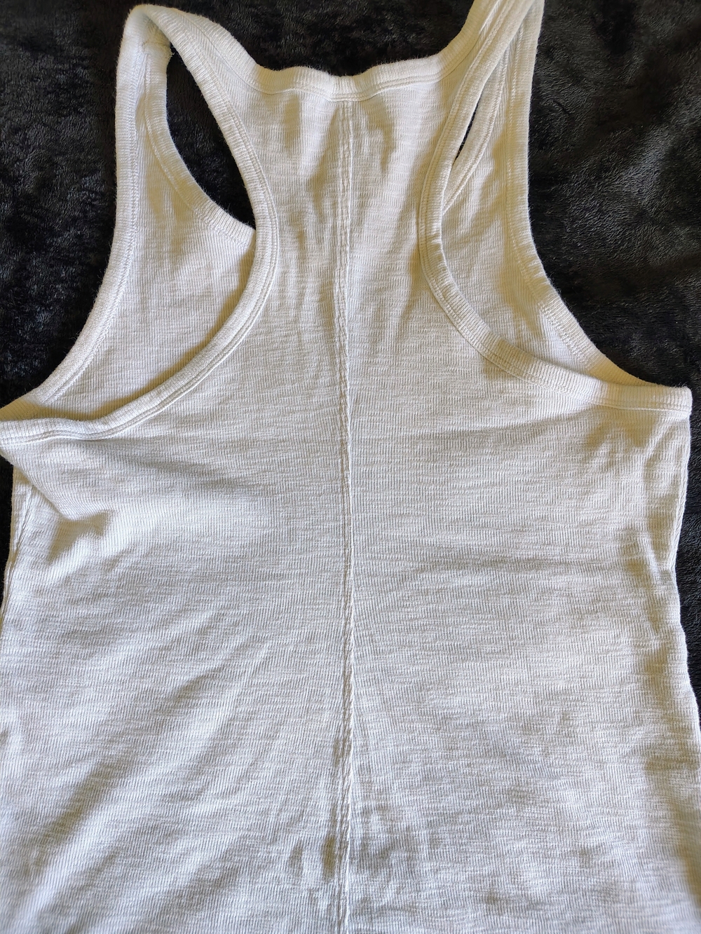 CAbi Cream Ribbed Racerback Tank - Picture 5 of 5